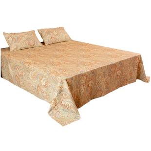 纯棉床单大床 单件不易皱一米五床全棉大尺寸专用250x270加宽加长