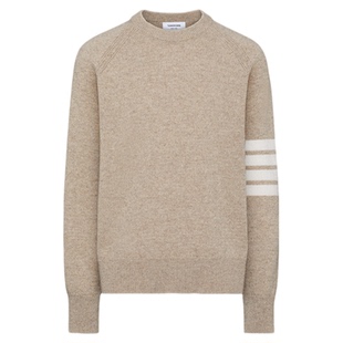[6期免息]THOM BROWNE男士经典四条纹饰羊毛套头衫