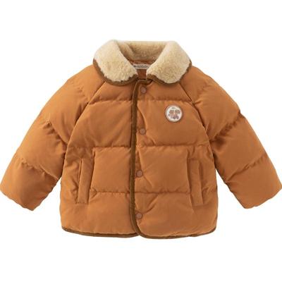 戴维贝拉男童短款羽绒服冬装新款宝宝白鸭绒外套儿童洋气上衣童装