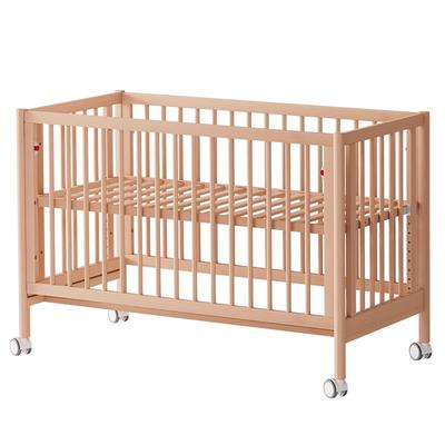 巴布豆稳稳床实木婴儿床0-3岁宝宝拼接床可移动多功能新生儿床