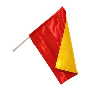 运动会手持道具红黄双面旗方阵演出旗儿童专用小红旗比赛挥舞旗帜