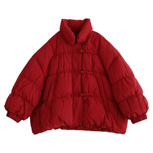 NNGZ设计师中国风女童羽绒服冬季三防儿童白鸭绒亲子盘扣童装外套