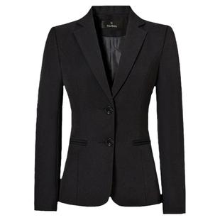 黑色西装外套女加绒职业套装女士修身面试正装秋冬加厚西服工作服