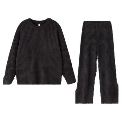 BE男半边绒黑色新品暖乎乎睡衣冬