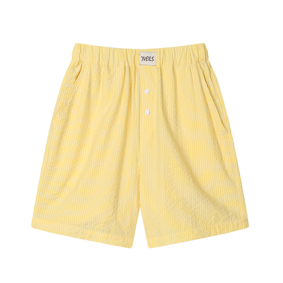 夏日清新多色薄款短裤家居裤男女