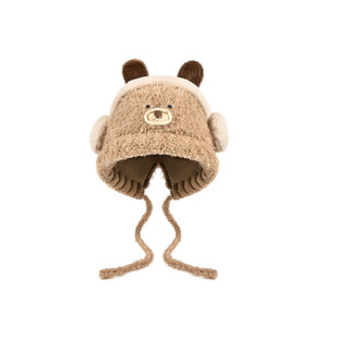 亲子款~卡通搞怪小猪毛绒帽子女冬季保暖系带护耳帽雷锋帽显脸小