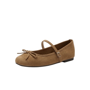 热风平底浅口单鞋女鞋2025年夏季新款女士纯色休闲百搭法式晚晚鞋