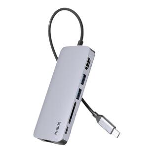 贝尔金扩展坞六合一 Type-C拓展坞 PD供电 ipad转接器 Macbook