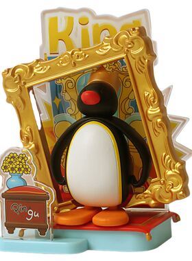 pingu企鹅微剧场积木玩偶摆件