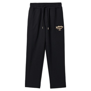 BOYLONDON春季男女舒适经典LOGO简约针织时尚休闲潮牌长裤N15804