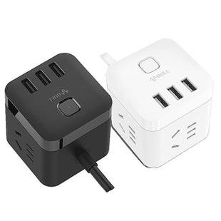 公牛魔方插座面板带usb插排多插位转换器多孔功能桌面排查接线板