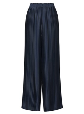 La Koradior拉珂蒂通勤减龄2025商场同款新款群青色百褶裤子女