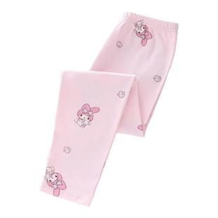 儿童秋裤纯棉2024新款美乐蒂女童全棉打底保暖裤子春秋女孩可外穿