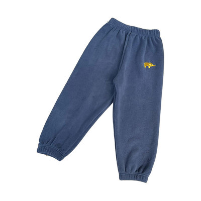 儿童裤子秋冬款男童女童双面奥粒绒睡裤加绒加厚摇粒绒卫裤家居裤