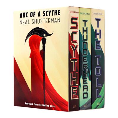 英文原版 大镰刀三部曲 The Arc of a Scythe Trilogy Scythe Thunderhead The Toll Neal 惊悚小说 普利策奖获奖作品Shusterman
