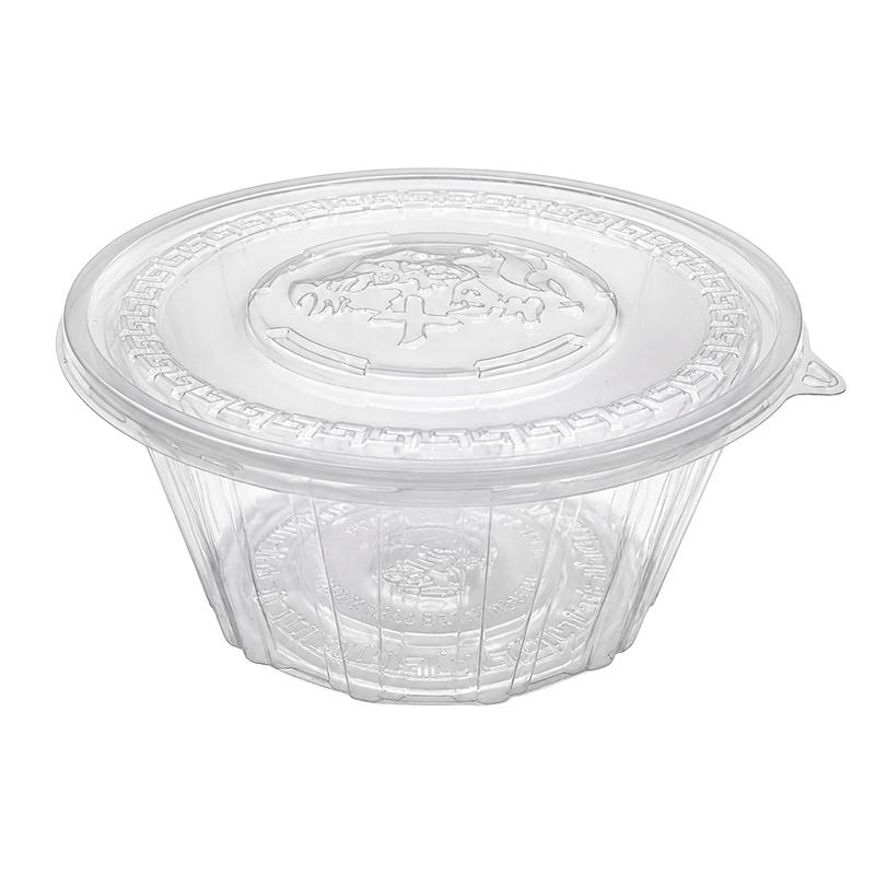 批发圆形一次性餐盒加厚透明塑料外卖打包盒小龙虾龙虾饭盒带盖