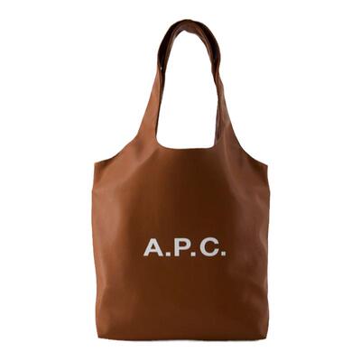 粉丝专享A.P.C. Ninon small Tote植鞣皮通勤字母托特手提单肩包