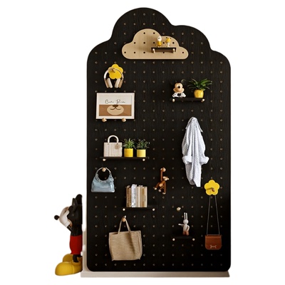 高级感黑色洞洞板国标级环保