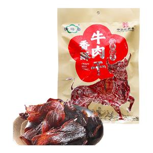 清梅居牛肉干酥脆薄透光亮咸甜