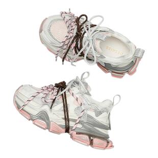 DESKISS女鞋2026春季新款小众不撞款厚底老爹鞋女款真皮休闲鞋女