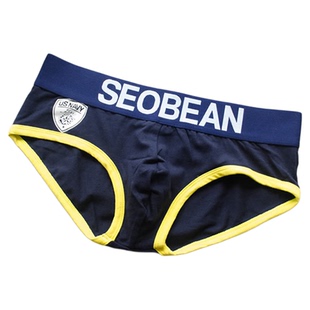 SEOBEAN/希宾男士低腰三角内裤 棉质透气时尚性感舒适小标U凸立体