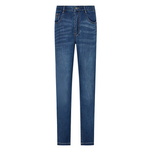 亨利格兰小熊猫春夏新品男美式街头休闲朋克牛仔裤中高腰修身长裤