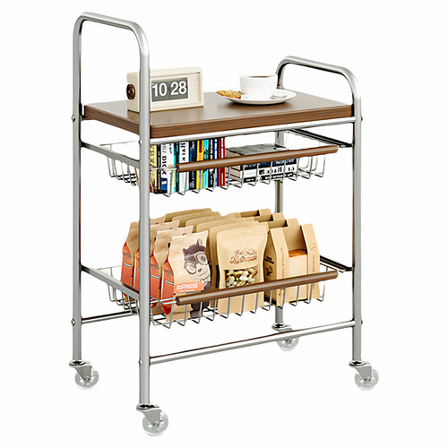 家用小推车可移动边几客厅沙发多功能零食架子茶几简约收纳置物架