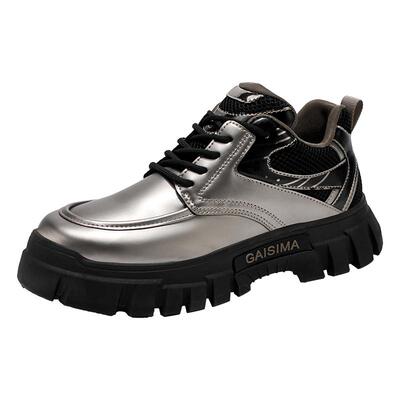 低帮马丁靴男款冬季2026新款潮牌百搭男士英伦亮面防滑耐磨工装鞋