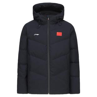 李宁新款羽绒服男秋冬季休闲运动荣耀赞助中国家队国旗款羽绒外套