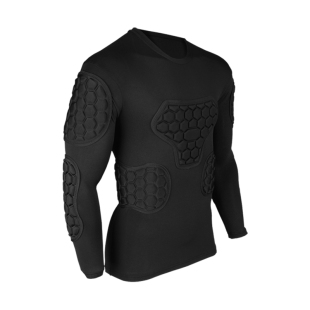 守门员蜂巢紧身门将服守门员服防撞长袖球衣短裤头盔护臀护胸护肘