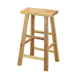 学校实木小板凳吧台长条凳家用登高工厂餐桌凳矮凳榆木凳子柜台凳