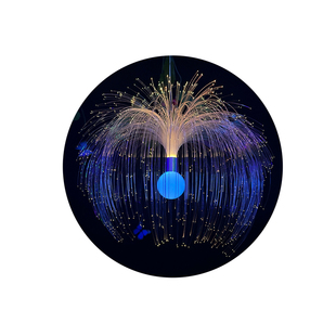 网红LED水母灯七彩变色光纤灯酒吧清吧氛围感吊灯婚礼宴会厅装饰