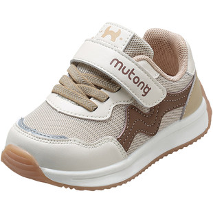 牧童宝宝学步鞋男童3-6岁秋季透气网面女童鞋轻便软底运动阿甘鞋