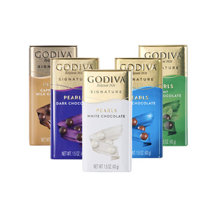 【自营】GODIVA歌帝梵巧克力制品豆牛奶薄荷味休闲零食下午茶小吃