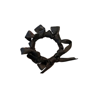 简约蝴蝶结发圈头绳女2025新款扎丸子头橡皮筋头饰高弹力马尾发绳