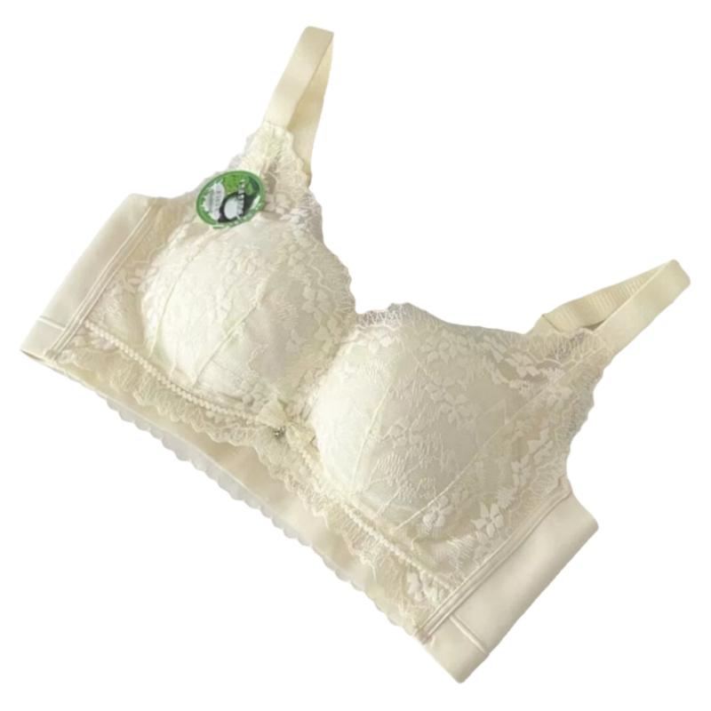 品牌蕾丝性感内衣516薄款乳胶棉透气文胸四排扣无钢圈养护乳罩女