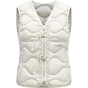 LINCCHIC金羽杰2025年秋季新款机能无胆防绒羽绒服马甲女内搭5069