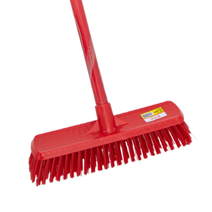 长柄清洁地刷加厚加密6排卫生间地板刷不锈钢扫把去污神器洗地刷