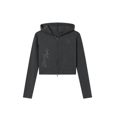 原创爵士拽姐卫裤连帽开衫套装