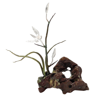 香炉纯手工香炉香插香道配件香器铜太湖石线香炉家用香器  兰花