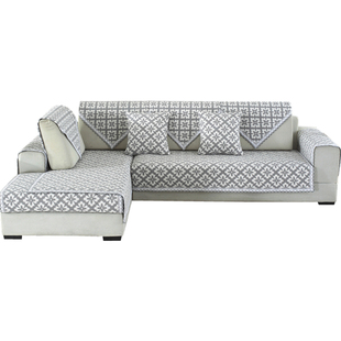 沙发垫全棉麻粗布防滑布艺四季坐垫通用简约现代全盖全包沙发套巾