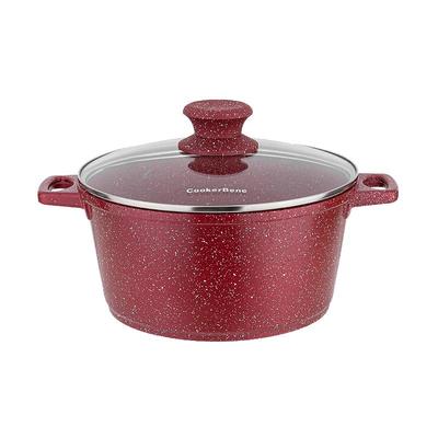 高加厚麦饭石汤锅不粘锅家用蒸锅