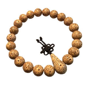 鸡油黄圆珠星月菩提子佛珠单圈念珠海南新月高密正月黄金籽老陈籽