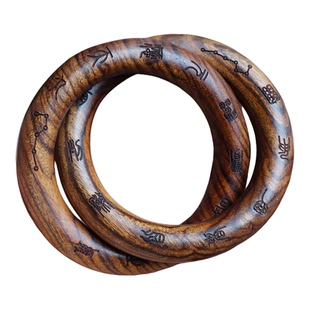 张至顺同款手镯天然雷击木老枣木道家法器阴阳环乾坤圈男女手把件