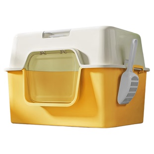 特大宠物猫砂盆防臭全封闭超大号防溅和猫窝一体式双层杀菌集装箱