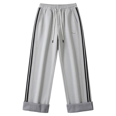 加绒加厚保暖宽松休闲长裤子男装