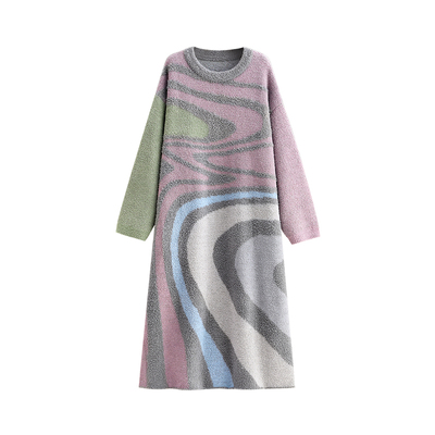 【商场同款】悦内女士半边绒睡裙