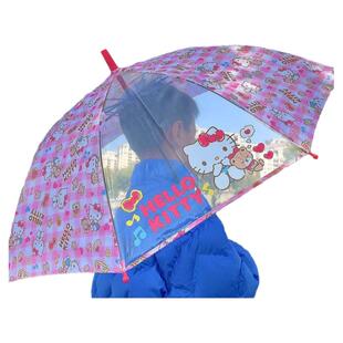 日本采购儿童男孩女孩美乐蒂凯蒂猫米奇小黄人幼儿园小学卡通雨伞
