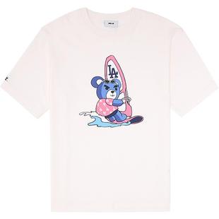 【自营】MLB男女情侣T恤皱眉熊系列短袖运动休闲宽松23夏季新款