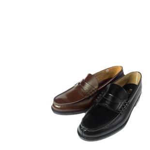 包邮日本haruta906 牛皮DK男子高中生真皮制服鞋乐福鞋低帮皮鞋